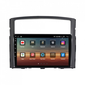 Navigatie dedicata cu Android Mitsubishi Pajero IV 2006 - 2018, 6GB RAM, Radio GPS Dual Zone, Display HD IPS 9" Touchscreen, Internet Wi-Fi si slot SIM 4G, Bluetooth, MirrorLink, USB, Waze