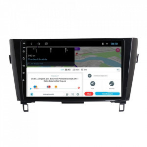 Navigatie dedicata cu Android Nissan Qashqai II 2014 - 2021, 2GB RAM, Radio GPS Dual Zone, Display HD 10" Touchscreen, Internet Wi-Fi, Bluetooth, MirrorLink, USB, Waze