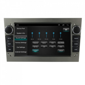Navigatie dedicata cu Android Opel Combo C 2001 - 2012, gri inchis, 1GB RAM, Radio GPS Dual Zone, Display HD 7" Touchscreen, Internet Wi-Fi, Bluetooth, MirrorLink, USB, Waze