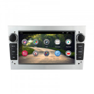 Navigatie dedicata cu Android Opel Meriva A 2003 - 2010, gri deschis, 1GB RAM, Radio GPS Dual Zone, Display HD 7" Touchscreen, Internet Wi-Fi, Bluetooth, MirrorLink, USB, Waze
