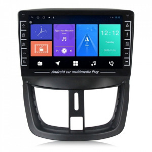 Navigatie dedicata cu Android Peugeot 207 2006 - 2015, 1GB RAM, Radio GPS Dual Zone, Display HD IPS 8" Touchscreen, Internet Wi-Fi, Bluetooth, MirrorLink, USB, Waze