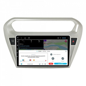 Navigatie dedicata cu Android Peugeot 301 dupa 2012, 1GB RAM, Radio GPS Dual Zone, Display HD 9" Touchscreen, Internet Wi-Fi, Bluetooth, MirrorLink, USB, Waze