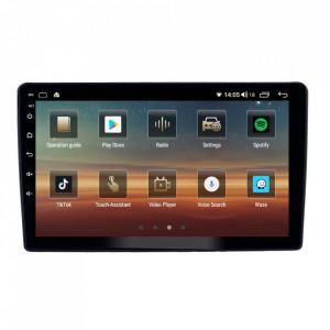 Navigatie dedicata cu Android Peugeot 307 2000 - 2013, negru, 8GB RAM, Radio GPS Dual Zone, Display HD IPS 9" Touchscreen, Internet Wi-Fi si slot SIM 4G, Bluetooth, MirrorLink, USB, Waze