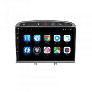 Navigatie dedicata cu Android Peugeot 308 I 2007 - 2013, 1GB RAM, Radio GPS Dual Zone, Display HD 9" Touchscreen, Internet Wi-Fi, Bluetooth, MirrorLink, USB, Waze
