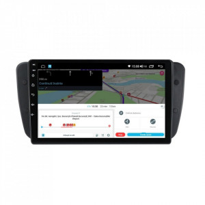 Navigatie dedicata cu Android Seat Ibiza IV 2008 - 2013, 8GB RAM, Radio GPS Dual Zone, Display HD IPS 9" Touchscreen, Internet Wi-Fi si slot SIM 4G, Bluetooth, MirrorLink, USB, Waze