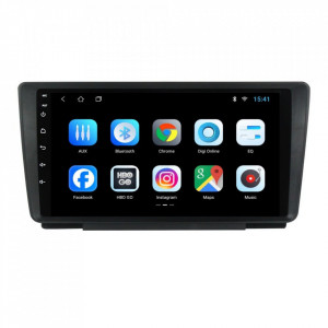 Navigatie dedicata cu Android Skoda Octavia II 2004 - 2013, 2GB RAM, Radio GPS Dual Zone, Display HD 9" Touchscreen, Internet WiFi, Bluetooth, MirrorLink, USB, Waze