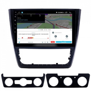 Navigatie dedicata cu Android Skoda Yeti 2009 - 2018, 8GB RAM, Radio GPS Dual Zone, Display HD IPS 10" Touchscreen, Internet Wi-Fi si slot SIM 4G, Bluetooth, MirrorLink, USB, Waze