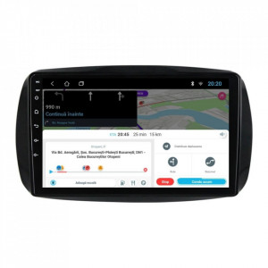 Navigatie dedicata cu Android Smart Forfour dupa 2014, 1GB RAM, Radio GPS Dual Zone, Display HD 9" Touchscreen, Internet Wi-Fi, Bluetooth, MirrorLink, USB, Waze