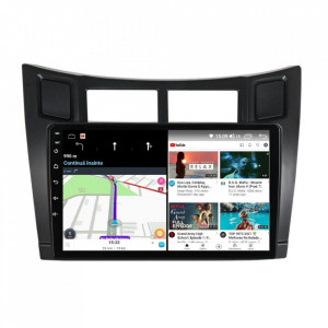 Navigatie dedicata cu Android Toyota Yaris 2006 - 2011, 6GB RAM, Radio GPS Dual Zone, Display HD IPS 9" Touchscreen, Internet Wi-Fi si slot SIM 4G, Bluetooth, MirrorLink, USB, Waze