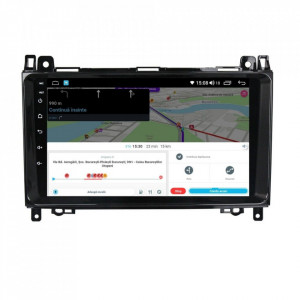 Navigatie dedicata cu Android VW Crafter 2006 - 2016, 6GB RAM, Radio GPS Dual Zone, Display HD IPS 9" Touchscreen, Internet Wi-Fi si slot SIM 4G, Bluetooth, MirrorLink, USB, Waze