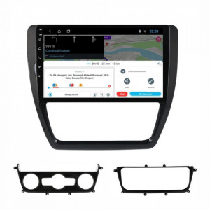 Navigatie dedicata cu Android VW Jetta IV 2011 - 2018, 1GB RAM, Radio GPS Dual Zone, Display HD 10" Touchscreen, Internet Wi-Fi, Bluetooth, MirrorLink, USB, Waze