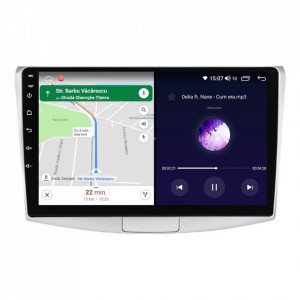 Navigatie dedicata cu Android VW Passat B6 / B7 2005 - 2015, 8GB RAM, Radio GPS Dual Zone, Display HD IPS 10" Touchscreen, Internet Wi-Fi si slot SIM 4G, Bluetooth, MirrorLink, USB, Waze