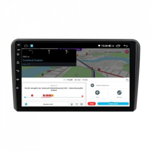 Navigatie dedicata cu Android Audi A3 (8P1) 2003 - 2013, 4GB RAM, Radio GPS Dual Zone, Display HD IPS 9" Touchscreen, Internet Wi-Fi si slot SIM 4G, Bluetooth, MirrorLink, USB, Waze