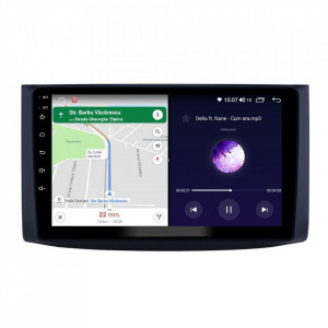 Navigatie dedicata cu Android Chevrolet Kalos 2006 - 2011, 4GB RAM, Radio GPS Dual Zone, Display HD IPS 9" Touchscreen, Internet Wi-Fi si slot SIM 4G, Bluetooth, MirrorLink, USB, Waze