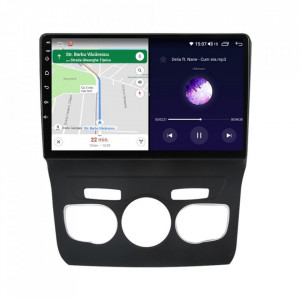 Navigatie dedicata cu Android Citroen C4 II 2009 - 2018, clima automata, 4GB RAM, Radio GPS Dual Zone, Display HD IPS 10" Touchscreen, Internet Wi-Fi si slot SIM 4G, Bluetooth, MirrorLink, USB, Waze