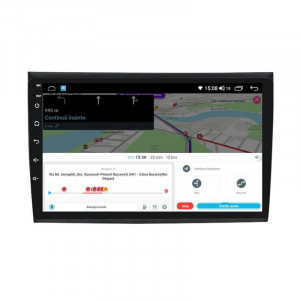 Navigatie dedicata cu Android Fiat Bravo 2007 - 2016, 4GB RAM, Radio GPS Dual Zone, Display HD IPS 9" Touchscreen, Internet Wi-Fi si slot SIM 4G, Bluetooth, MirrorLink, USB, Waze