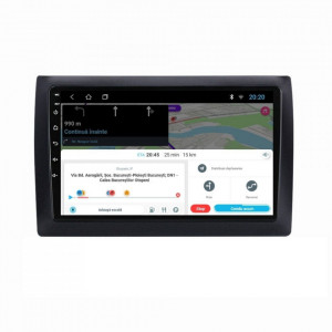 Navigatie dedicata cu Android Fiat Stilo 2001 - 2011, 1GB RAM, Radio GPS Dual Zone, Display HD 9" Touchscreen, Internet Wi-Fi, Bluetooth, MirrorLink, USB, Waze