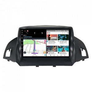 Navigatie dedicata cu Android Ford Kuga II 2012 - 2019, 8GB RAM, Radio GPS Dual Zone, Display HD IPS 9" Touchscreen, Internet Wi-Fi si slot SIM 4G, Bluetooth, MirrorLink, USB, Waze
