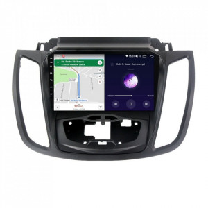 Navigatie dedicata cu Android Ford Kuga II 2012 - 2019 cu navigatie originala, 6GB RAM, Radio GPS Dual Zone, Display HD IPS 9" Touchscreen, Internet Wi-Fi si slot SIM 4G, Bluetooth, MirrorLink, USB, Waze