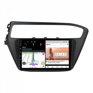 Navigatie dedicata cu Android Hyundai i20 2018 - 2020, 2GB RAM, Radio GPS Dual Zone, Display HD 9" Touchscreen, Internet Wi-Fi, Bluetooth, MirrorLink, USB, Waze
