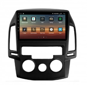 Navigatie dedicata cu Android Hyundai i30 2007 - 2012, clima manuala, 4GB RAM, Radio GPS Dual Zone, Display HD IPS 9" Touchscreen, Internet Wi-Fi si slot SIM 4G, Bluetooth, MirrorLink, USB, Waze