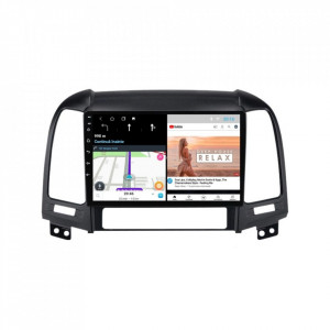 Navigatie dedicata cu Android Hyundai Santa Fe II 2006 - 2012, 2GB RAM, Radio GPS Dual Zone, Display HD 9" Touchscreen, Internet Wi-Fi, Bluetooth, MirrorLink, USB, Waze