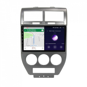 Navigatie dedicata cu Android Jeep Compass I 2006 - 2010, 8GB RAM, Radio GPS Dual Zone, Display HD IPS 10" Touchscreen, Internet Wi-Fi si slot SIM 4G, Bluetooth, MirrorLink, USB, Waze