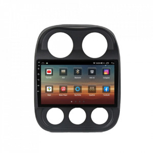 Navigatie dedicata cu Android Jeep Compass I 2011 - 2016, 6GB RAM, Radio GPS Dual Zone, Display HD IPS 10" Touchscreen, Internet Wi-Fi si slot SIM 4G, Bluetooth, MirrorLink, USB, Waze