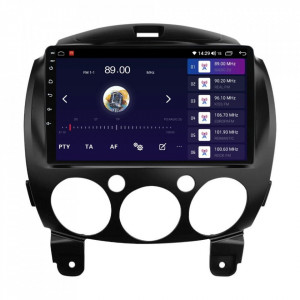 Navigatie dedicata cu Android Mazda 2 2007 - 2014, 4GB RAM, Radio GPS Dual Zone, Display HD IPS 9" Touchscreen, Internet Wi-Fi si slot SIM 4G, Bluetooth, MirrorLink, USB, Waze