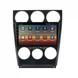 Navigatie dedicata cu Android Mazda 6 2002 - 2008, 4GB RAM, Radio GPS Dual Zone, Display HD IPS 9" Touchscreen, Internet Wi-Fi si slot SIM 4G, Bluetooth, MirrorLink, USB, Waze