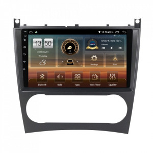 Navigatie dedicata cu Android Mercedes C-Class W203 2004 - 2007, 4GB RAM, Radio GPS Dual Zone, Display HD IPS 9" Touchscreen, Internet Wi-Fi si slot SIM 4G, Bluetooth, MirrorLink, USB, Waze