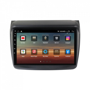 Navigatie dedicata cu Android Mitsubishi L200 2005 - 2015, 8GB RAM, Radio GPS Dual Zone, Display HD IPS 9" Touchscreen, Internet Wi-Fi si slot SIM 4G, Bluetooth, MirrorLink, USB, Waze