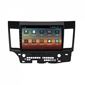 Navigatie dedicata cu Android Mitsubishi Lancer dupa 2007, 6GB RAM, Radio GPS Dual Zone, Display HD IPS 10" Touchscreen, Internet Wi-Fi si slot SIM 4G, Bluetooth, MirrorLink, USB, Waze