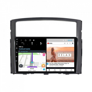 Navigatie dedicata cu Android Mitsubishi Pajero IV 2006 - 2018, 2GB RAM, Radio GPS Dual Zone, Display HD 9" Touchscreen, Internet Wi-Fi, Bluetooth, MirrorLink, USB, Waze