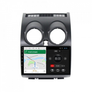 Navigatie dedicata cu Android Nissan Qashqai I 2006 - 2014, 1GB RAM, Radio GPS Dual Zone, Display HD 9" Touchscreen, Internet Wi-Fi, Bluetooth, MirrorLink, USB, Waze