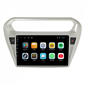 Navigatie dedicata cu Android Peugeot 301 dupa 2012, 2GB RAM, Radio GPS Dual Zone, Display HD 9" Touchscreen, Internet Wi-Fi, Bluetooth, MirrorLink, USB, Waze