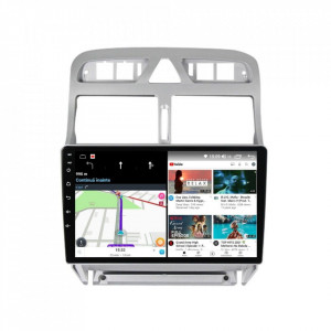 Navigatie dedicata cu Android Peugeot 307 2000 - 2013, 4GB RAM, Radio GPS Dual Zone, Display HD IPS 9" Touchscreen, Internet Wi-Fi si slot SIM 4G, Bluetooth, MirrorLink, USB, Waze