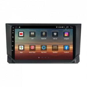 Navigatie dedicata cu Android Seat Ibiza V dupa 2017, 8GB RAM, Radio GPS Dual Zone, Display HD IPS 9" Touchscreen, Internet Wi-Fi si slot SIM 4G, Bluetooth, MirrorLink, USB, Waze