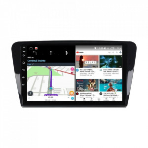 Navigatie dedicata cu Android Skoda Octavia III 2013 - 2020, 4GB RAM, Radio GPS Dual Zone, Display HD IPS 10" Touchscreen, Internet Wi-Fi si slot SIM 4G, Bluetooth, MirrorLink, USB, Waze