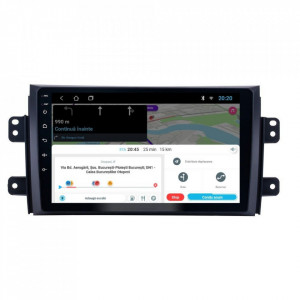 Navigatie dedicata cu Android Suzuki SX4 2006 - 2014, 2GB RAM, Radio GPS Dual Zone, Display HD 9" Touchscreen, Internet Wi-Fi, Bluetooth, MirrorLink, USB, Waze