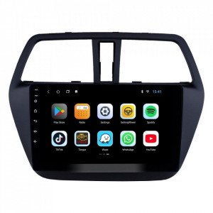 Navigatie dedicata cu Android Suzuki SX4 S-Cross dupa 2013, 1GB RAM, Radio GPS Dual Zone, Display HD 9" Touchscreen, Internet Wi-Fi, Bluetooth, MirrorLink, USB, Waze