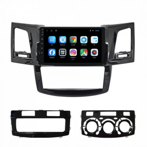 Navigatie dedicata cu Android Toyota Hilux VII 2004 - 2015, 1GB RAM, Radio GPS Dual Zone, Display HD 9" Touchscreen, Internet Wi-Fi, Bluetooth, MirrorLink, USB, Waze