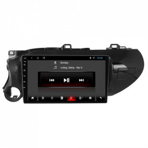 Navigatie dedicata cu Android Toyota Hilux VIII dupa 2015, 1GB RAM, Radio GPS Dual Zone, Display HD 10" Touchscreen, Internet Wi-Fi, Bluetooth, MirrorLink, USB, Waze