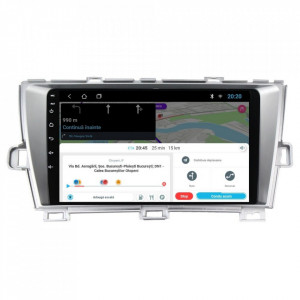 Navigatie dedicata cu Android Toyota Prius 2009 - 2015, 2GB RAM, Radio GPS Dual Zone, Display HD 9" Touchscreen, Internet Wi-Fi, Bluetooth, MirrorLink, USB, Waze
