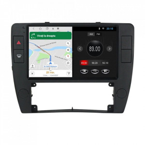 Navigatie dedicata cu Android VW Passat B5.5 2001 - 2005, 1GB RAM, Radio GPS Dual Zone, Display HD 9" Touchscreen, Internet Wi-Fi, Bluetooth, MirrorLink, USB, Waze