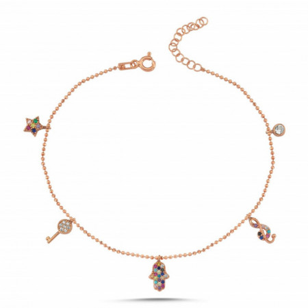Anklet Charm Bracelet Wholesale Turkish Sterling Silver