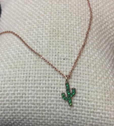 Mini hot sale cactus necklace