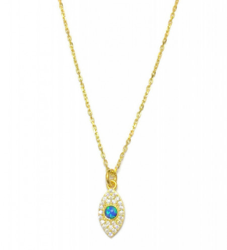 Opal Blue Wholesale Turkish Evil Eye Necklace