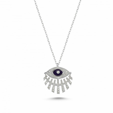 Wholesale Turkish Dark Blue Evil Eye Necklace