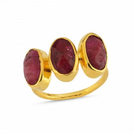 Colorful Gemstone Rings Turkish 925 Silver Wholesale